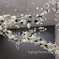 Hight Quality Creative Personality Hotel Hotel personalizzabile Luxury Glass Lampella moderno Luce a sospensione